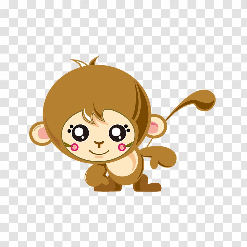 Monkey Cartoon Cuteness Image Vector Graphics - Animation - Pen Transparent PNG