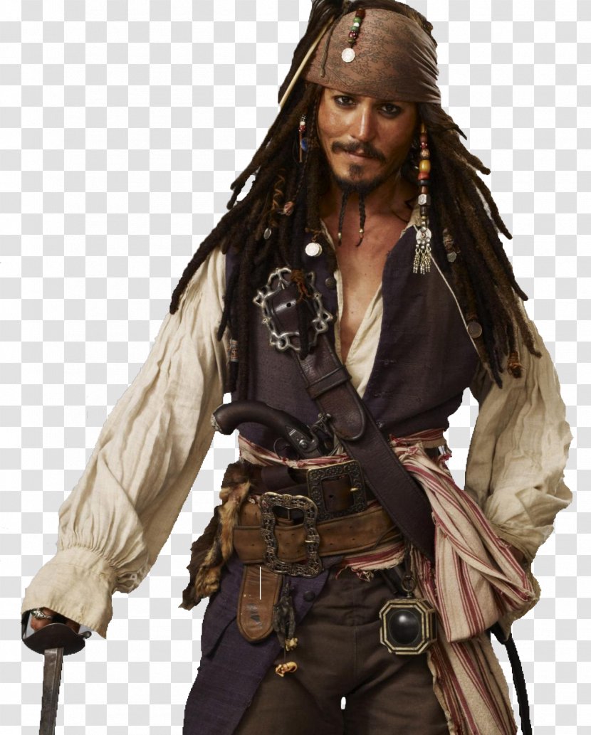 Jack Sparrow Johnny Depp Pirates Of The Caribbean: Curse Black Pearl Piracy - Caribbean At World S End Transparent PNG