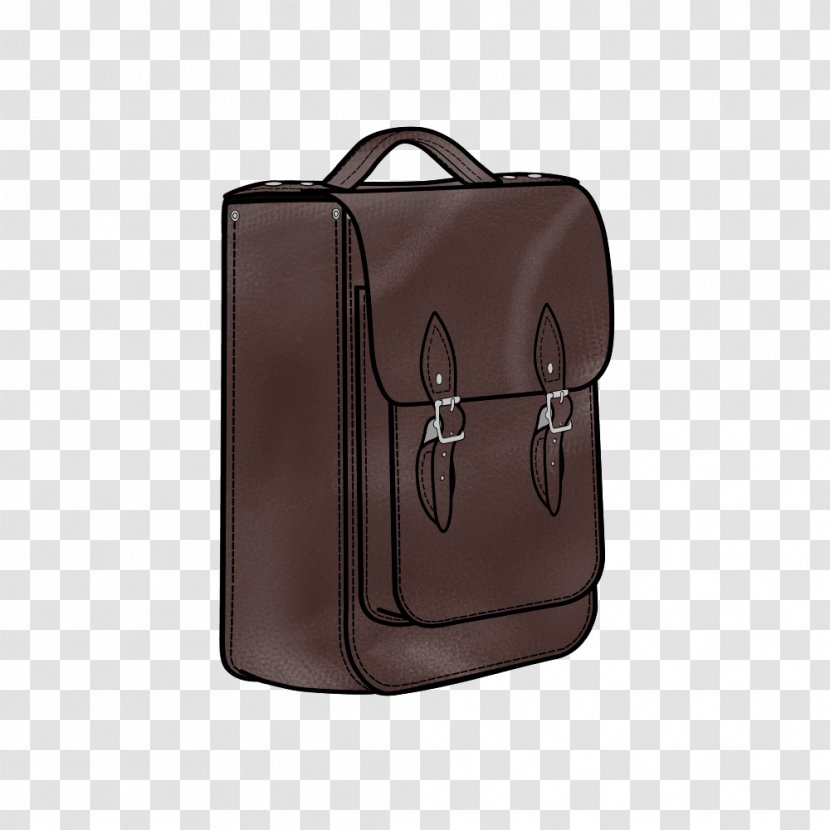 Leather Satchel Backpack Baggage Transparent PNG