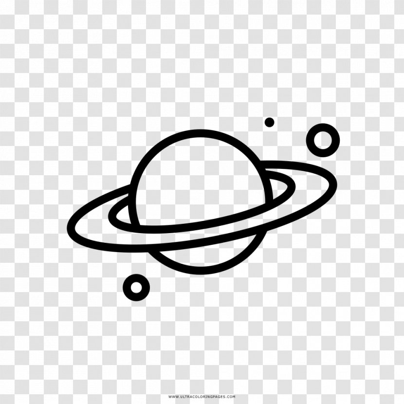 Earth Drawing Planet Saturn - Line Art Transparent PNG.