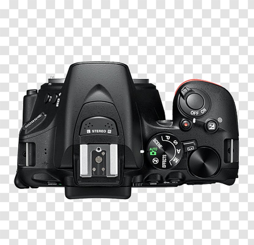 Nikon D5600 24.2 MP SLR - Camera - BlackAF-P DX 18-55mm VR Lens Digital Format CameraCamera Transparent PNG