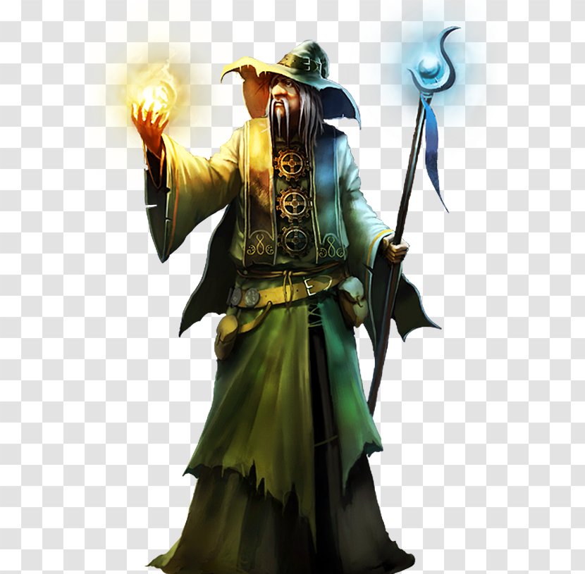 Trine Magician - Watercolor - Wizard Picture Transparent PNG