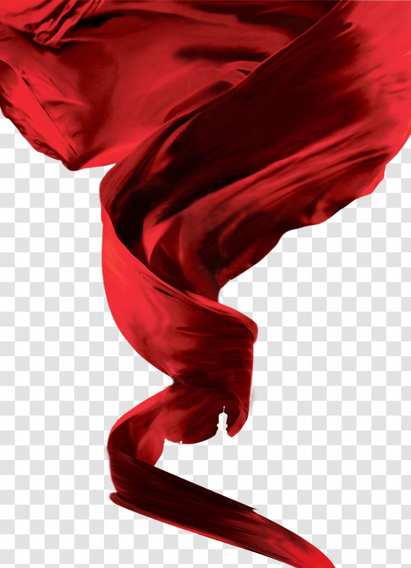 Silk Ribbon Poster - China - Red Transparent PNG