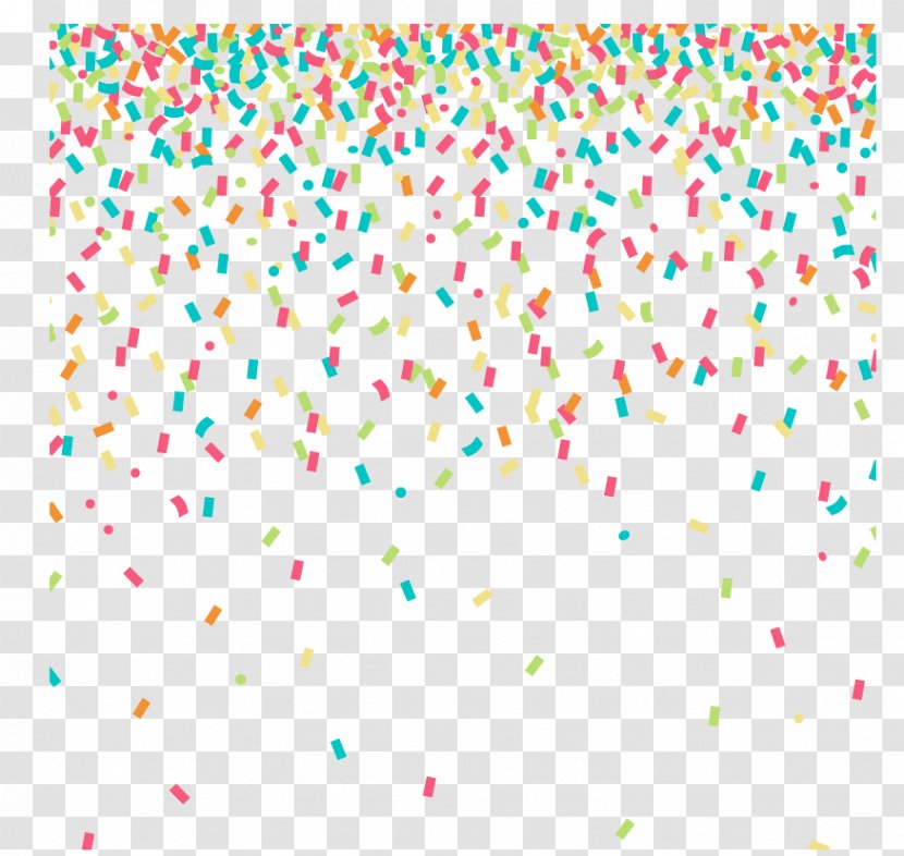 Confetti Clip Art - Party - Colored Background Vector Material Transparent PNG