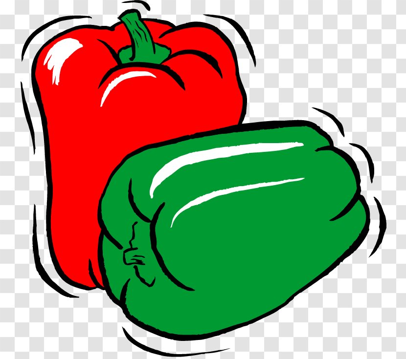 Bell Pepper Vegetable Paprika - Artwork Transparent PNG