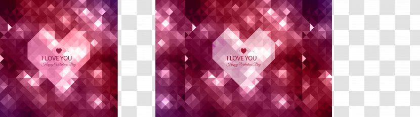 Pixel - Watercolor - Creative Love Greeting Cards Vector Material Transparent PNG