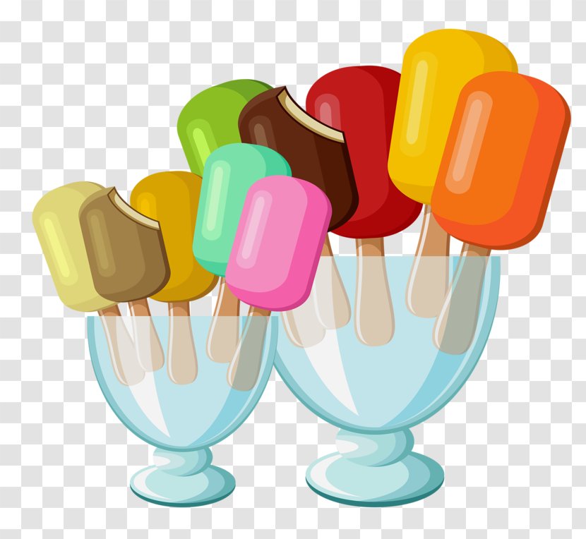 Ice Pop Lollipop Cream Milkshake Palette - Painting Transparent PNG