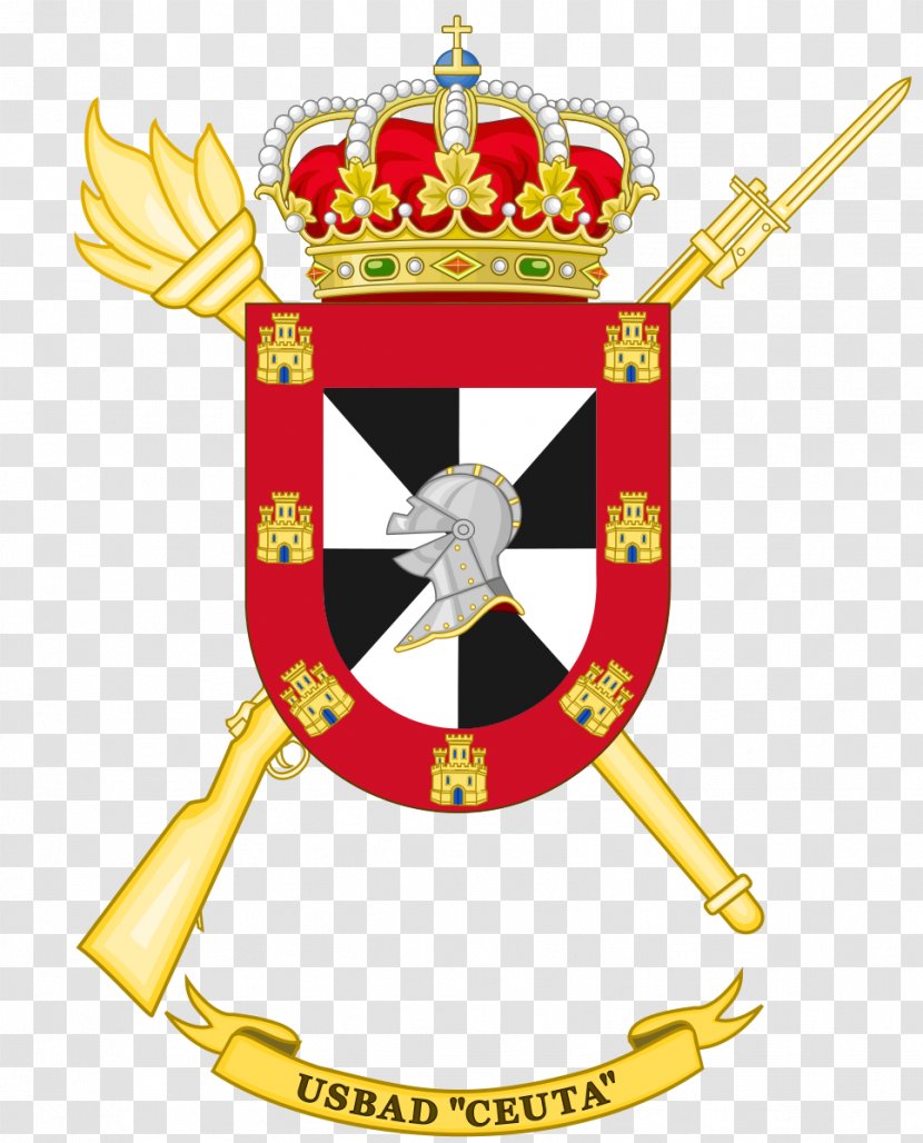 Coat Of Arms Spain Spanish Army Escutcheon Regiment - Symbol - Ceuta Transparent PNG