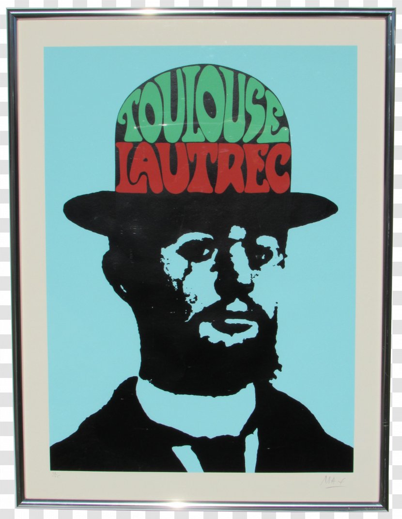 Toulouse Lautrec 1960s Artist Poster - Henri De Toulouselautrec - Painting Transparent PNG