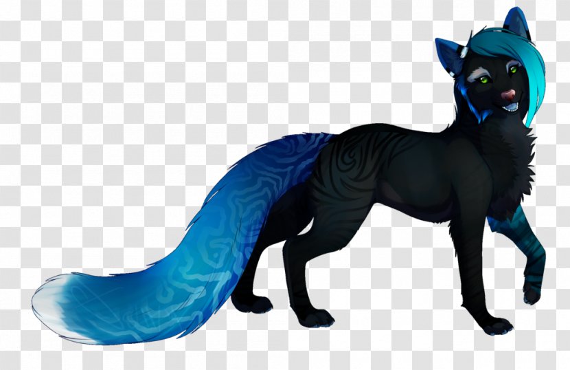 Cat Dog Cobalt Blue Fur - Animal Figure Transparent PNG