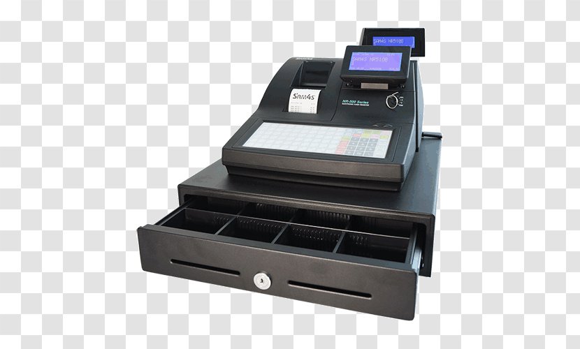 Cash Register Point Of Sale Computer Money Barcode Scanners - Electronics Transparent PNG