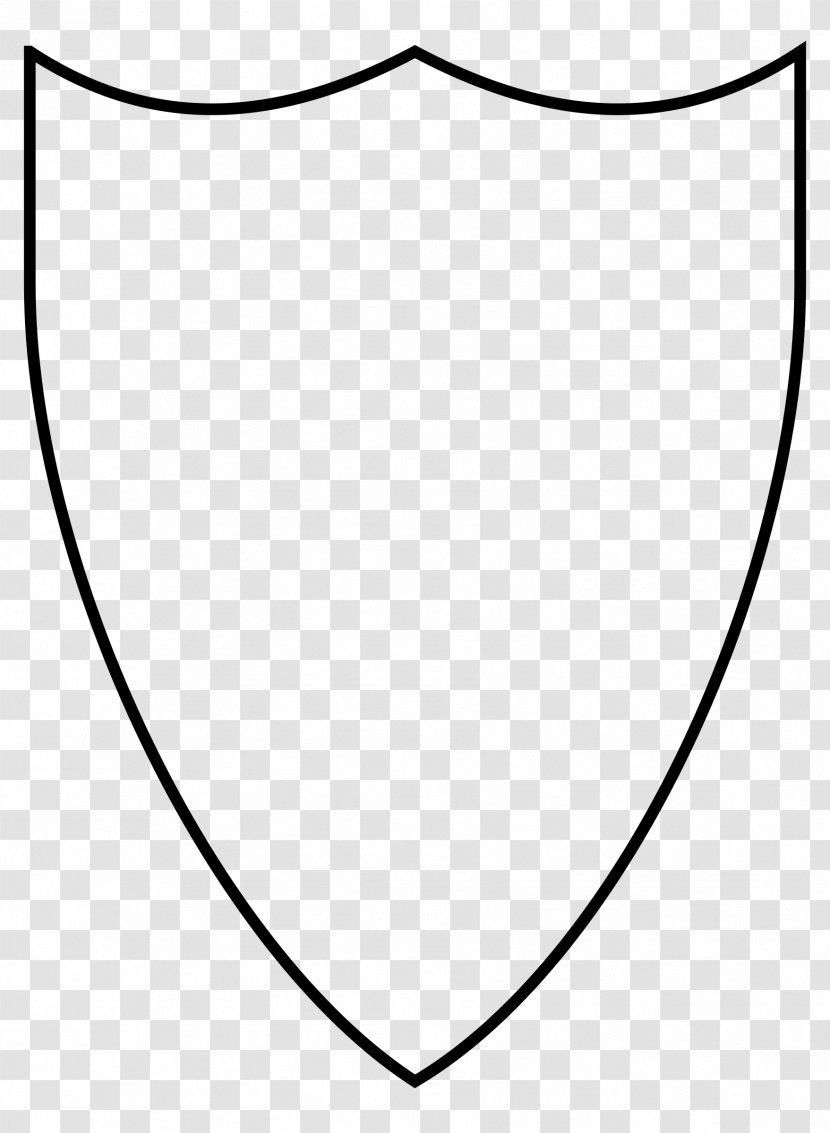 Shield Escutcheon Coat Of Arms Transparency Heraldry - Blackandwhite Line Art Transparent PNG