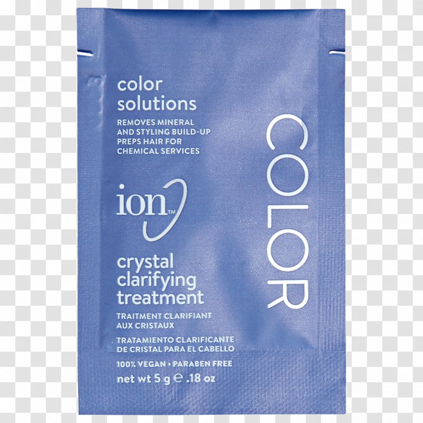 Ion Crystal Clarifying Treatment Hard Water Mineral - Hair Conditioner - Salon Flyer Transparent PNG