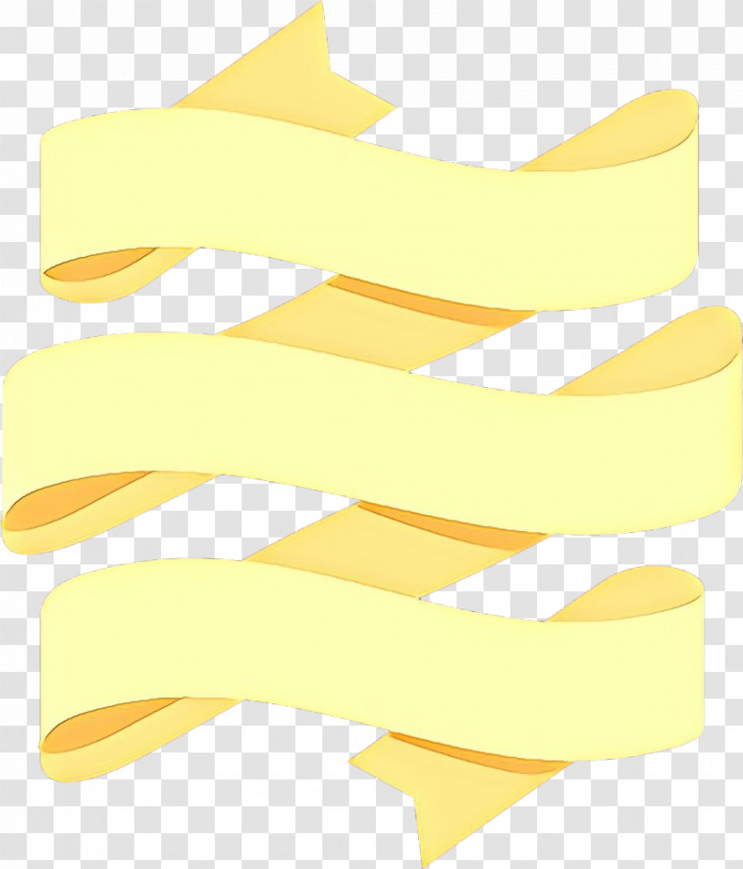 Yellow Line Material Property Font Ribbon Transparent PNG