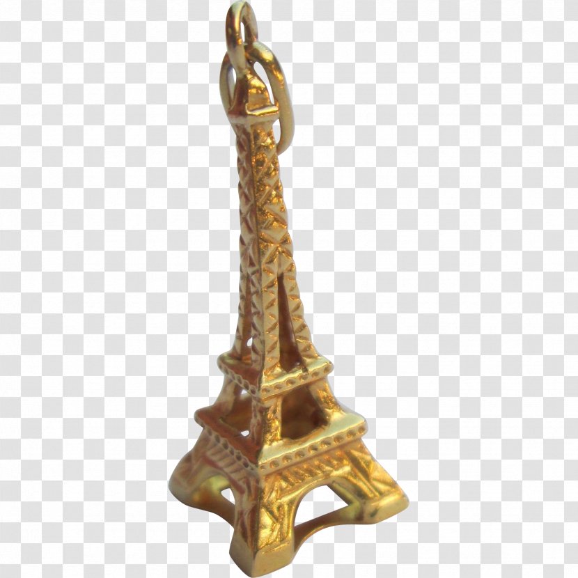 Eiffel Tower Charm Bracelet Souvenir Gold - Brass Transparent PNG