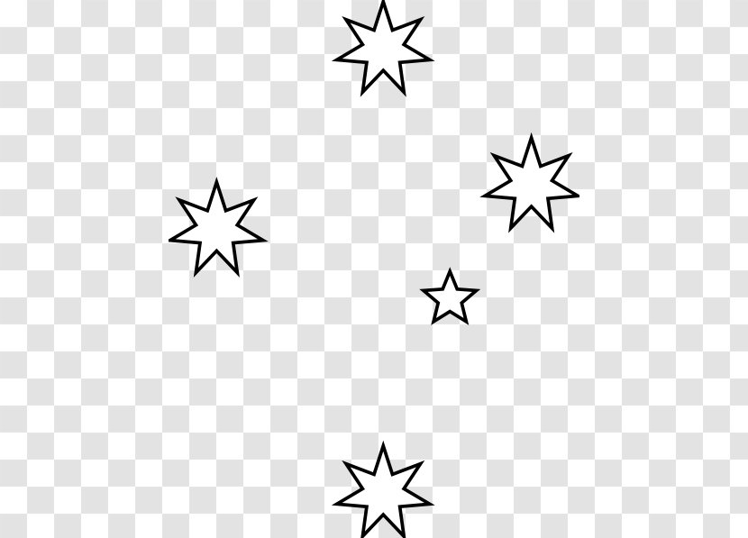 Crux Star Clip Art - Black - Free Vector Cross Transparent PNG