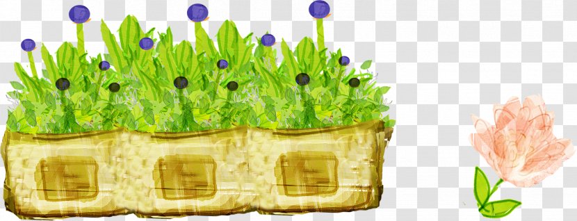 Grasses Flower - Cartoon - Bed Transparent PNG