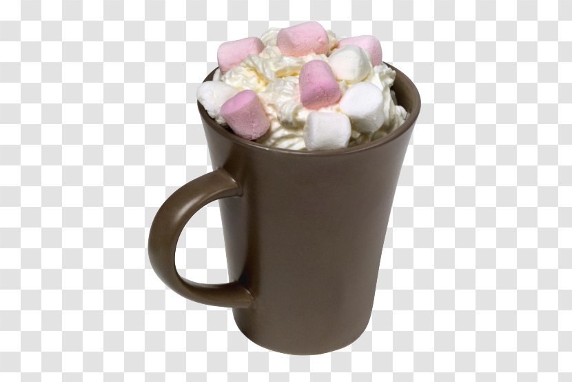 Hot Chocolate Ice Cream White Marshmallow - HOT CHOCLATE Transparent PNG