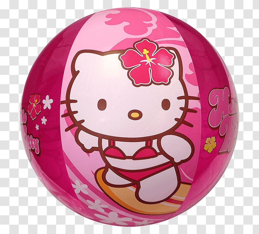 Hello Kitty Beach Ball Inflatable - Swimming Pool Transparent PNG