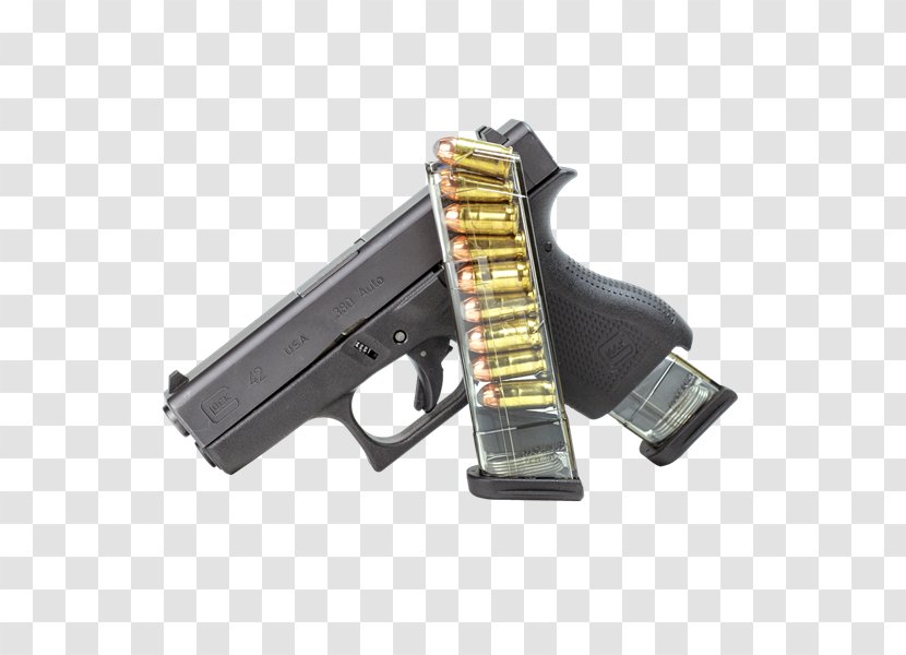 Trigger Firearm Magazine .380 ACP Glock - Cartridge - Weapon Transparent PNG