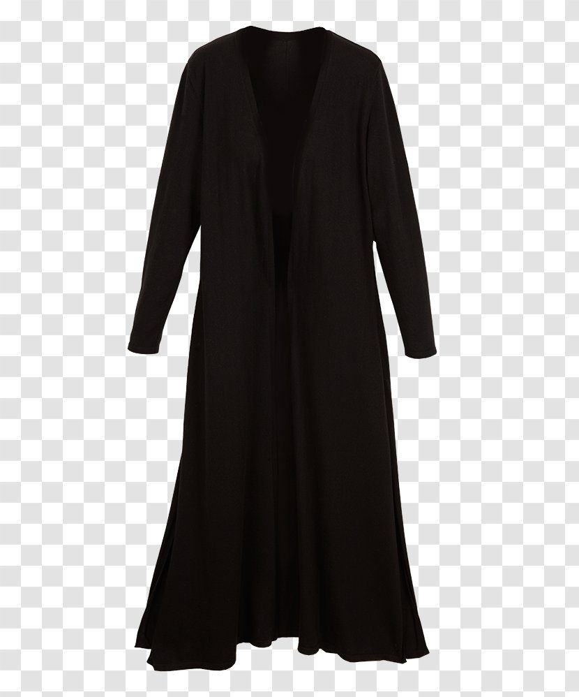 Little Black Dress Sleeve Outerwear Coat - Clothing Transparent PNG