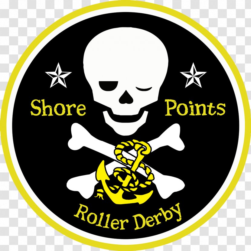 Jolly Roger Piracy Flag Zazzle Totenkopf - Yellow - Roller Derby Transparent PNG