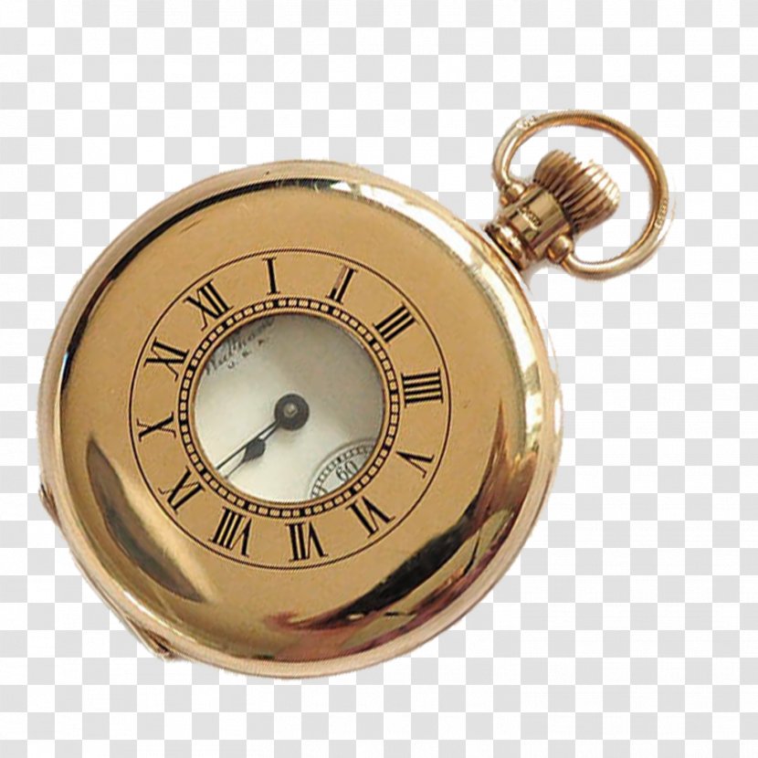 Clock Pocket Watch - Brass Transparent PNG