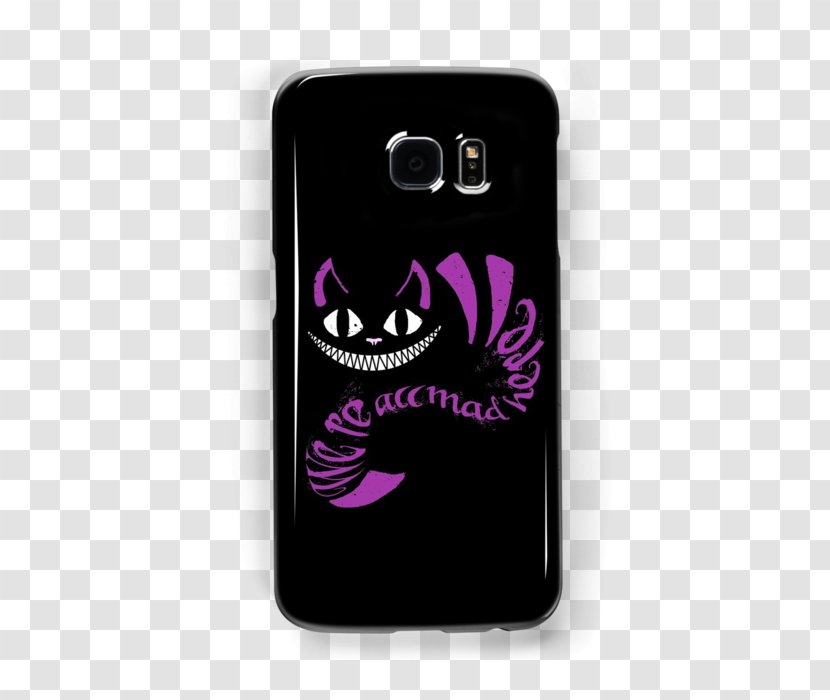 Cheshire Cat Mad Hatter T-shirt Clothing - We Are All Here Transparent PNG