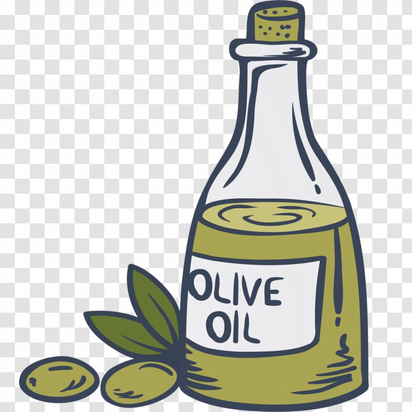 Olive Oil Salad - Vector Creative Hand-painted Transparent PNG