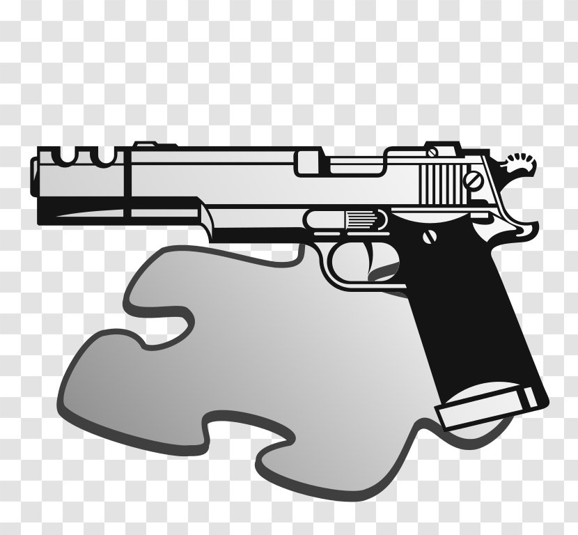 Beretta M9 Firearm Pistol Handgun Clip Art - Air Gun Transparent PNG