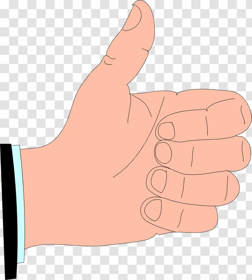 Thumb Cartoon Hand - Safety Glove Transparent PNG