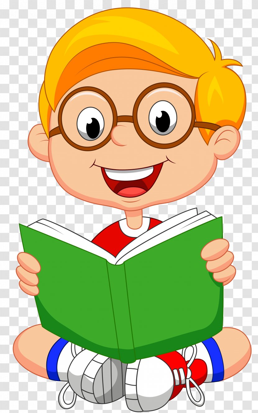 Book Royalty-free Reading - Smile - Boy Transparent PNG