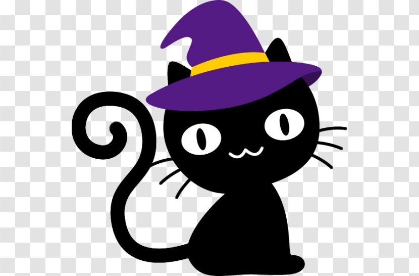 Black Cat Halloween Illustration Costume - Witch Transparent PNG