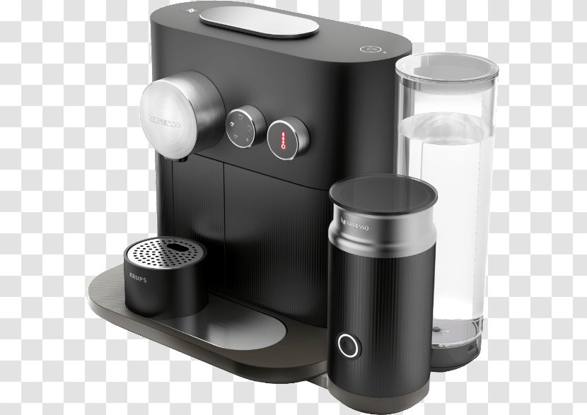 DeLonghi EN 355 GAE Nespresso Expert Hardware/Electronic Coffeemaker Krups - Singleserve Coffee Container Transparent PNG