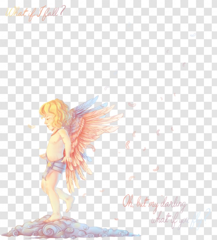 Art Legendary Creature Fairy Desktop Wallpaper - Watercolor - Falling Feathers Transparent PNG