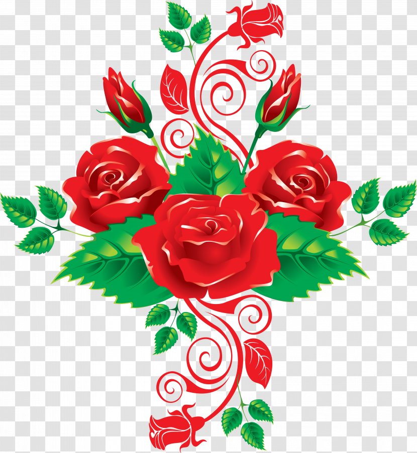 Rose Clip Art - Red - Roses Garden Transparent PNG