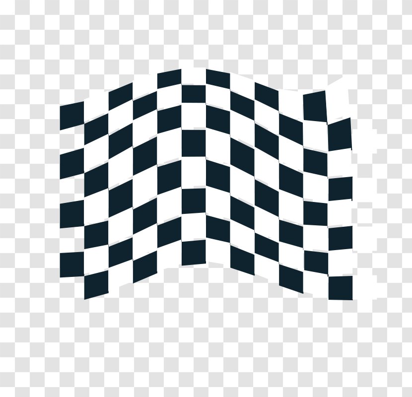 Chess Check Draughts Formula One Flag - Chessboard - Tire Tracks Clipart Transparent PNG