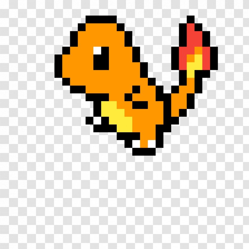 Pikachu Pixel Art Pokémon X And Y - Charmander Transparent PNG