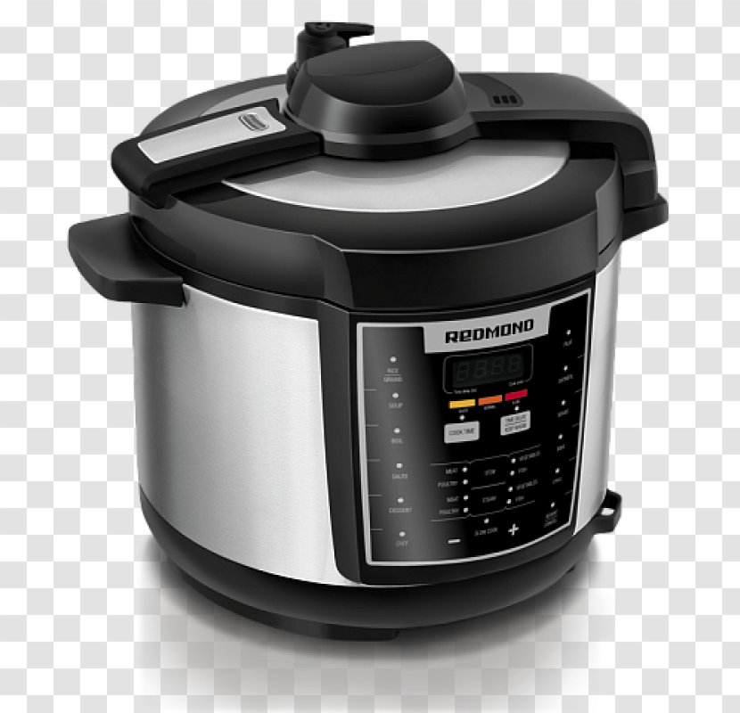 Multicooker Pressure Cooking Slow Cookers Redmond M4502e Multi Pro Cooker Series With 34 Programmes, 5 Litre, 860 W, Black - Rice - Electric Deep Fryer Transparent PNG