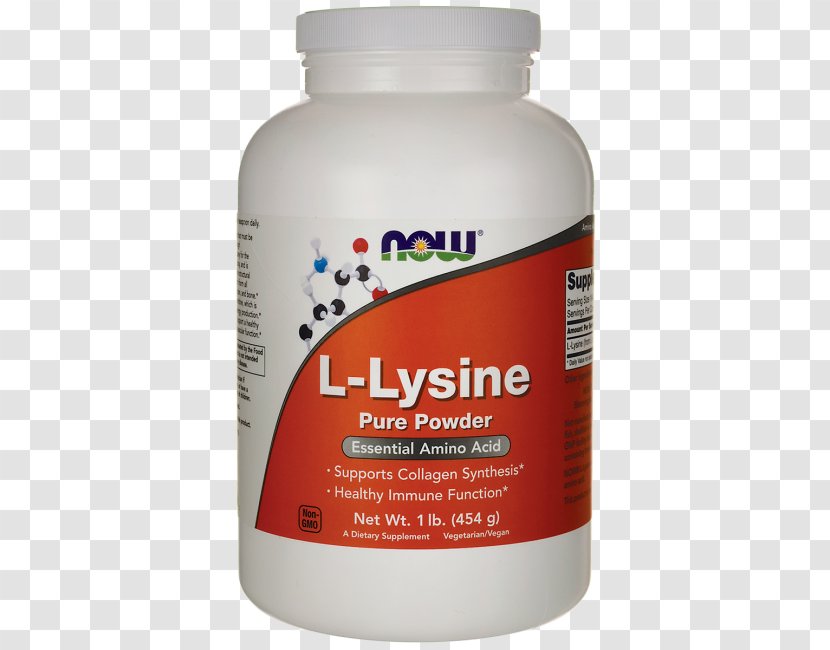 Dietary Supplement Lysine Powder NOW Foods Health - Magnesium Citrate - Turmeric Starch Transparent PNG