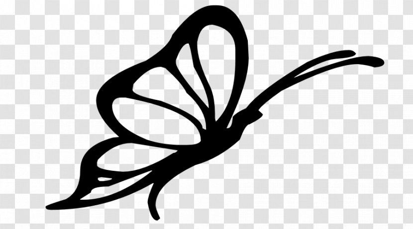 Black-and-white Line Art Coloring Book Plant Butterfly - Moths And Butterflies Herbaceous Transparent PNG