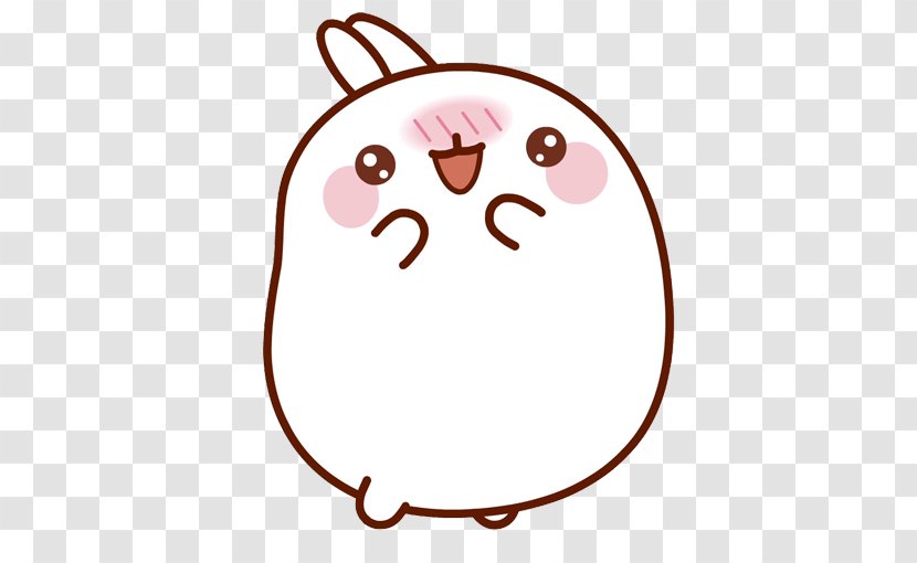 Molang And Piu Rabbit Leporids Image Drawing - Flower Transparent PNG