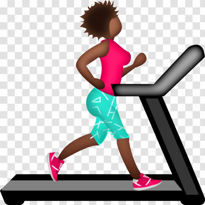Emoji Running Treadmill Physical Exercise Marathon - Balance - Afro Transparent PNG