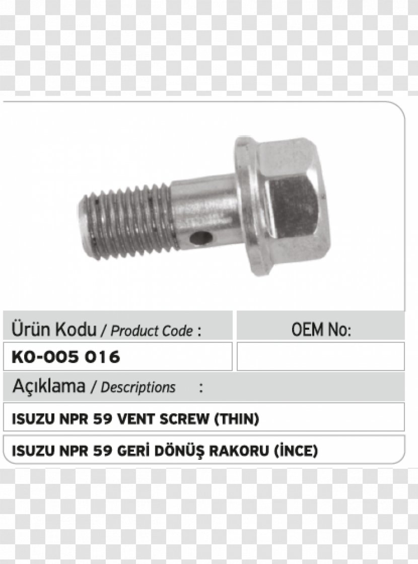 Fastener Angle ISO Metric Screw Thread Transparent PNG