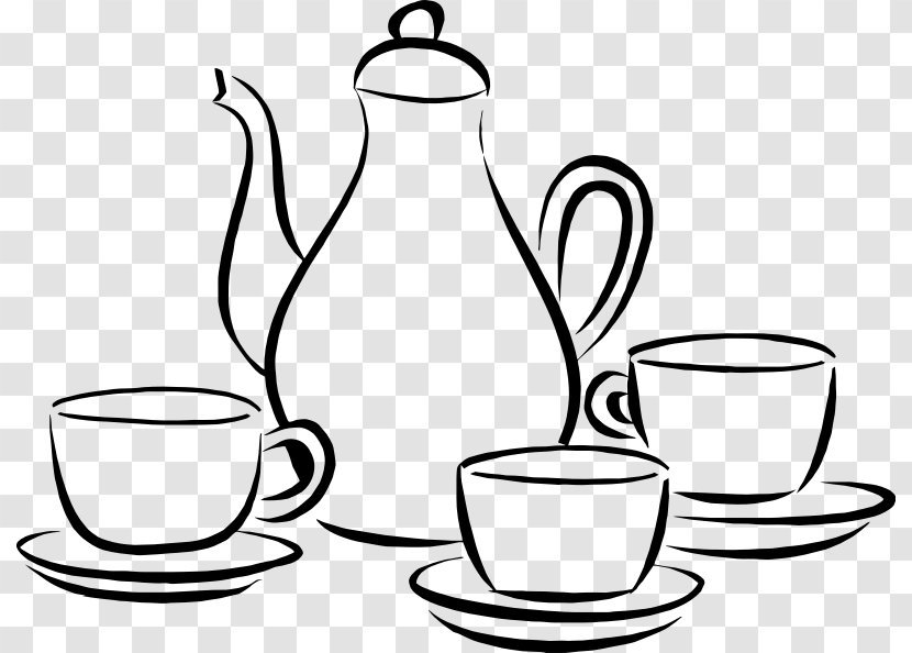 Coffee Cup Cafe Clip Art - Drinkware - Teapot Transparent PNG