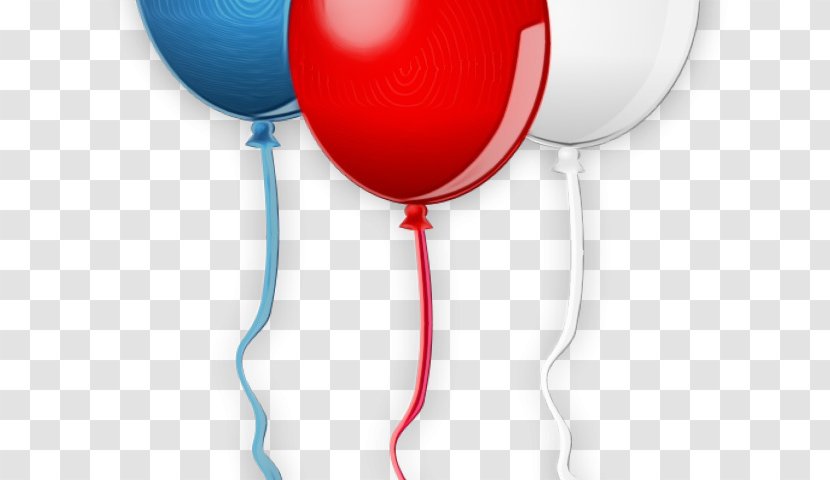 Balloon Ballon Bleu Red Clip Art White - Blue Transparent PNG