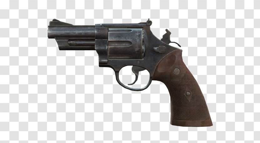 Fallout 4 .44 Magnum Firearm Pistol Revolver - Cartoon - Weapon Transparent PNG
