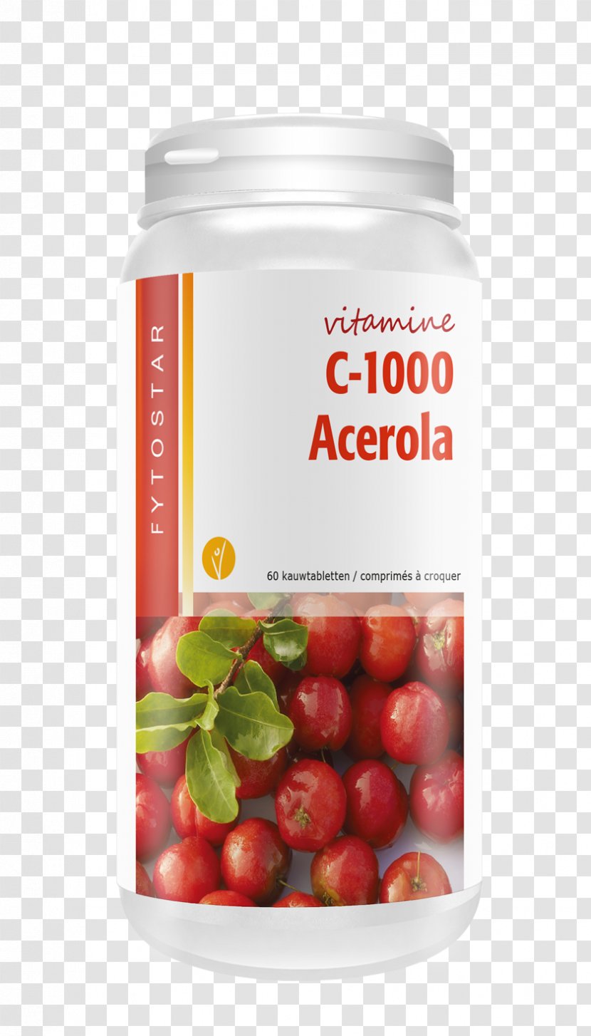 Fytostar C-1000 Acerola Vitamin C Barbados Cherry Cranberry - Fatigue Transparent PNG