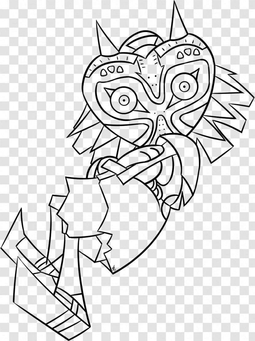 The Legend Of Zelda: Majora's Mask Coloring Book Line Art Drawing Child - Frame - Joker Transparent PNG