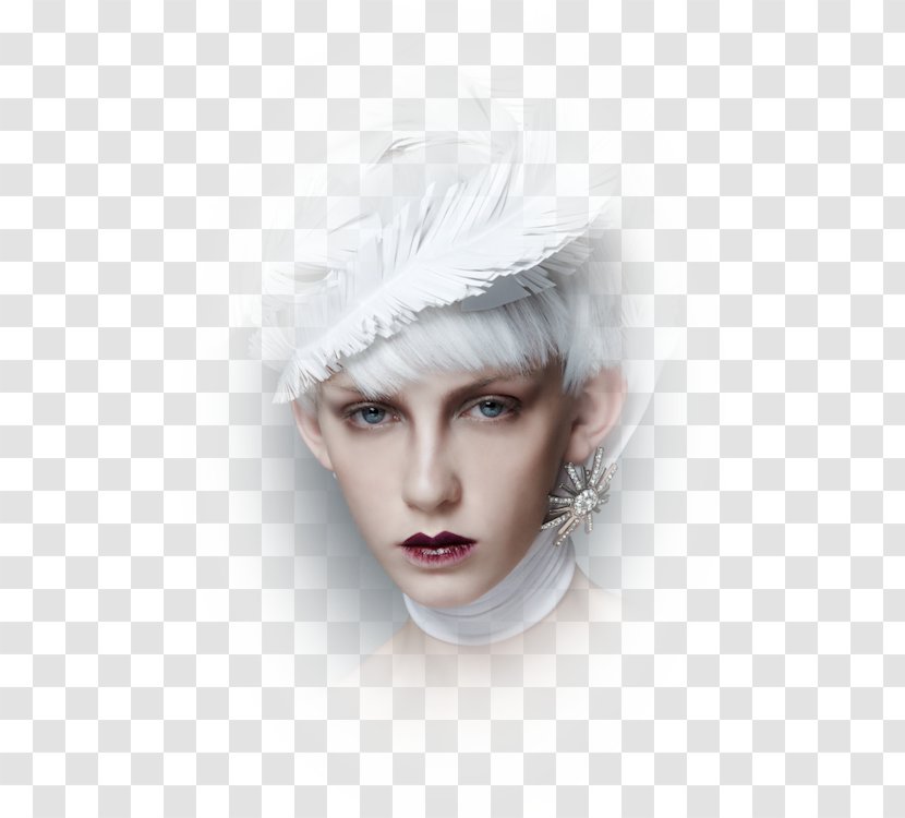 Headpiece Eyebrow Human Hair Color Face Beauty - Closeup - Woman Angel Transparent PNG